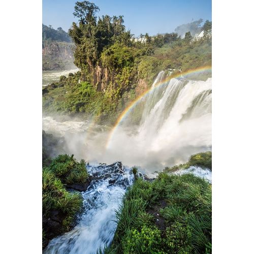 Brazil-Iguazu Falls Landscape of waterfalls